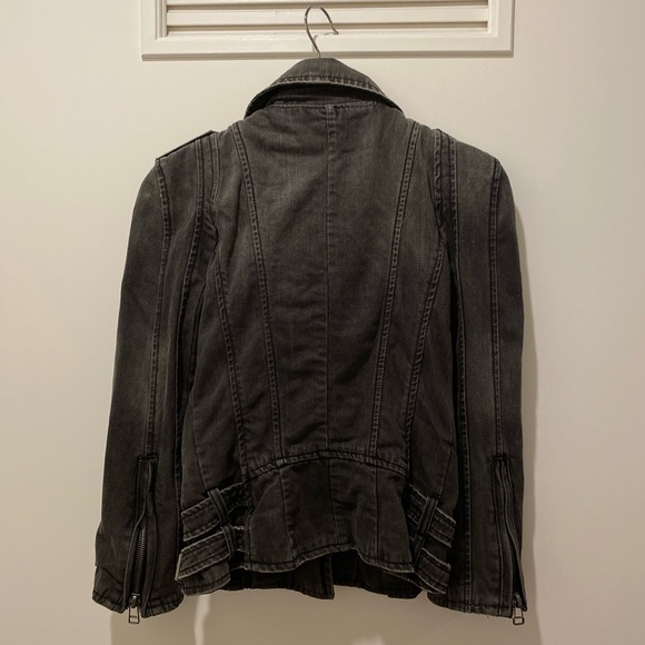 Vintage denim biker jacket - Picture 2 of 6